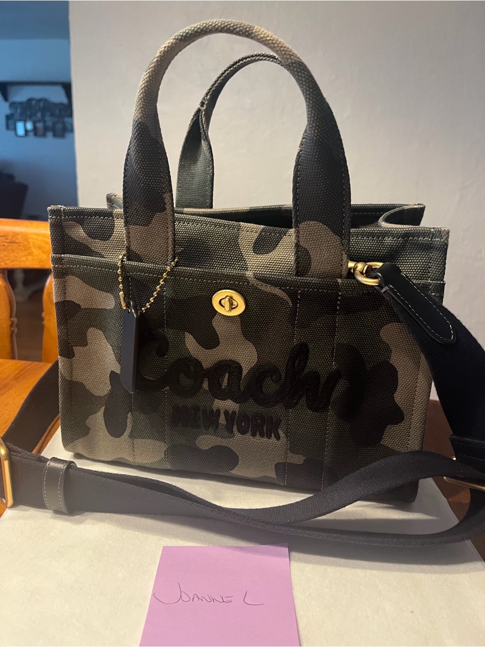 Coach Cargo tote 26 camoflauge